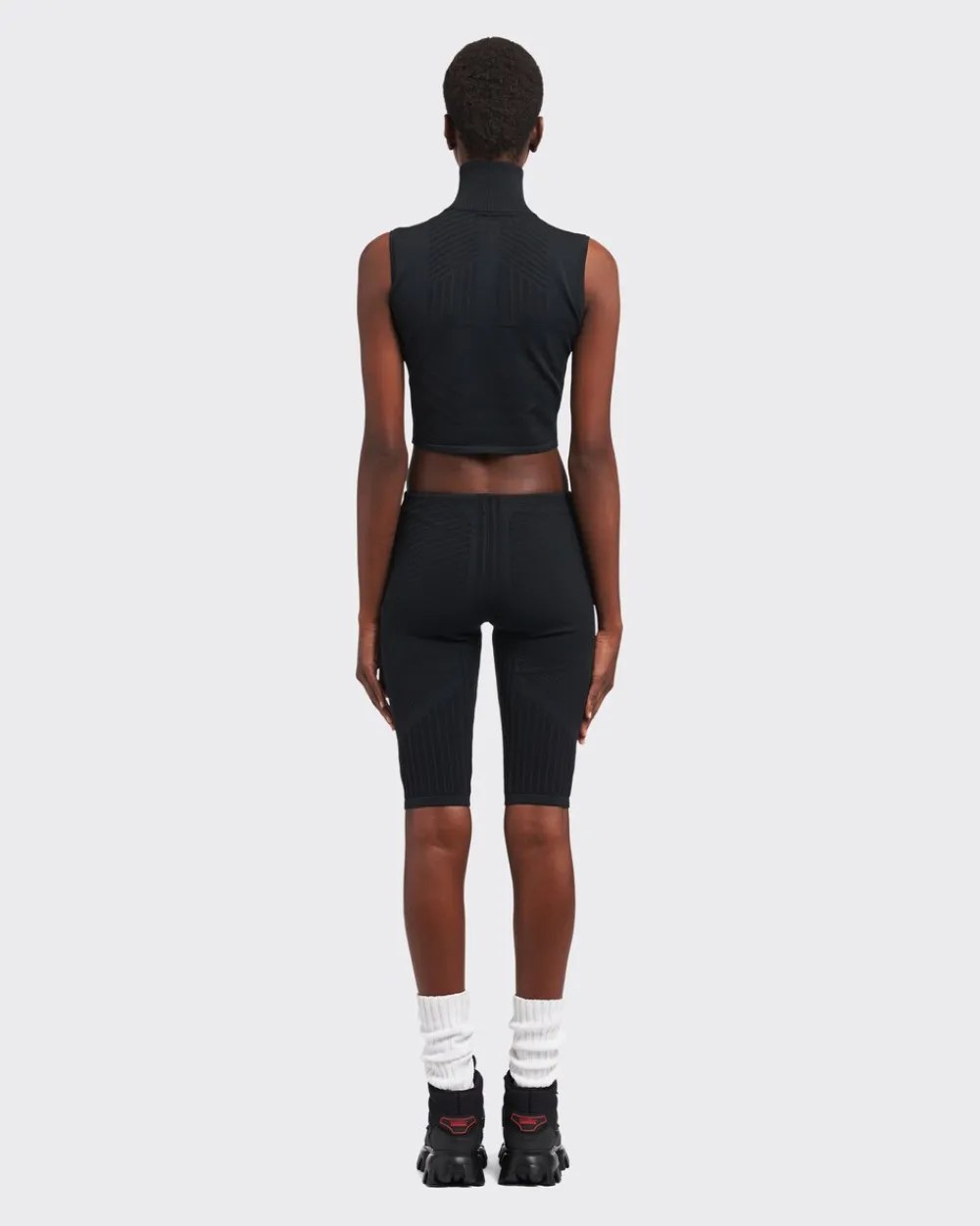 Mujer Prada ROPA^Pantalones Cortos Piqué De Re-nylon Técnico