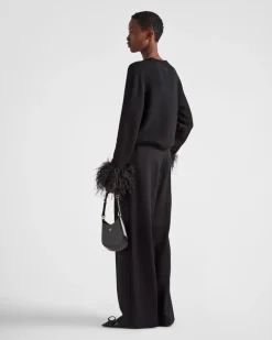 Mujer Prada PANTALONES LARGOS Y CORTOS^Pantalones De Cachemir