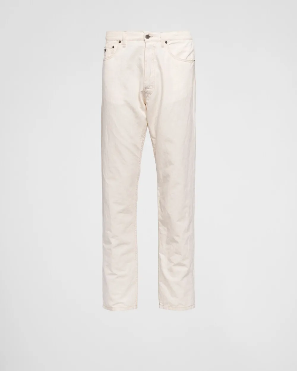 Hombre Prada TEJIDO VAQUERO^Pantalones De Chambray Con Cinco Bolsillos