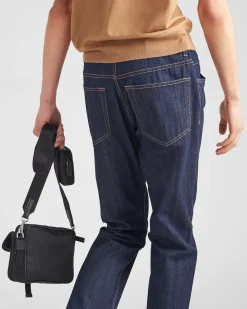 Hombre Prada TEJIDO VAQUERO^Pantalones De Cinco Bolsillos En Tejido Vaquero Elástico