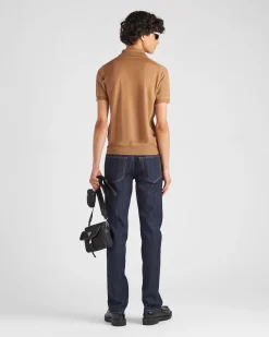 Hombre Prada TEJIDO VAQUERO^Pantalones De Cinco Bolsillos En Tejido Vaquero Elástico