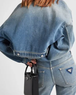 Mujer Prada TEJIDO VAQUERO^Pantalones De Cinco Bolsillos En Tejido Vaquero Orgánico