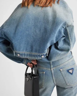 Mujer Prada TEJIDO VAQUERO^Pantalones De Cinco Bolsillos En Tejido Vaquero Orgánico