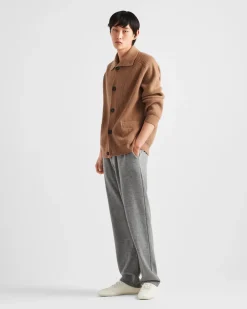 Hombre Prada ROPA DEPORTIVA Y SUDADERAS^Pantalones De Felpa De Algodón