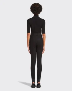 Mujer Prada PANTALONES LARGOS Y CORTOS^Pantalones De Franela Elástica