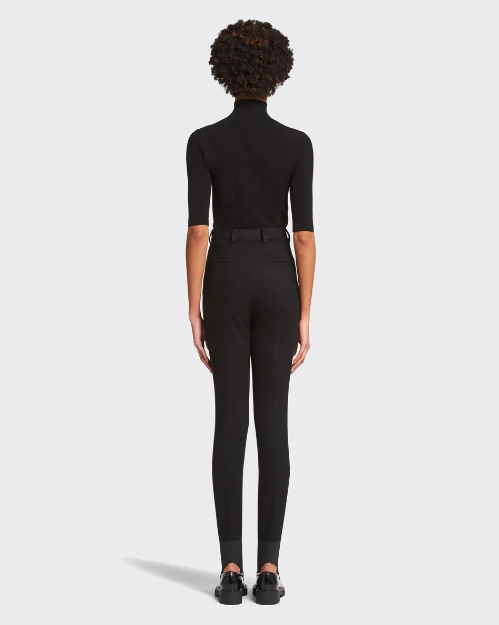 Mujer Prada PANTALONES LARGOS Y CORTOS^Pantalones De Franela Elástica