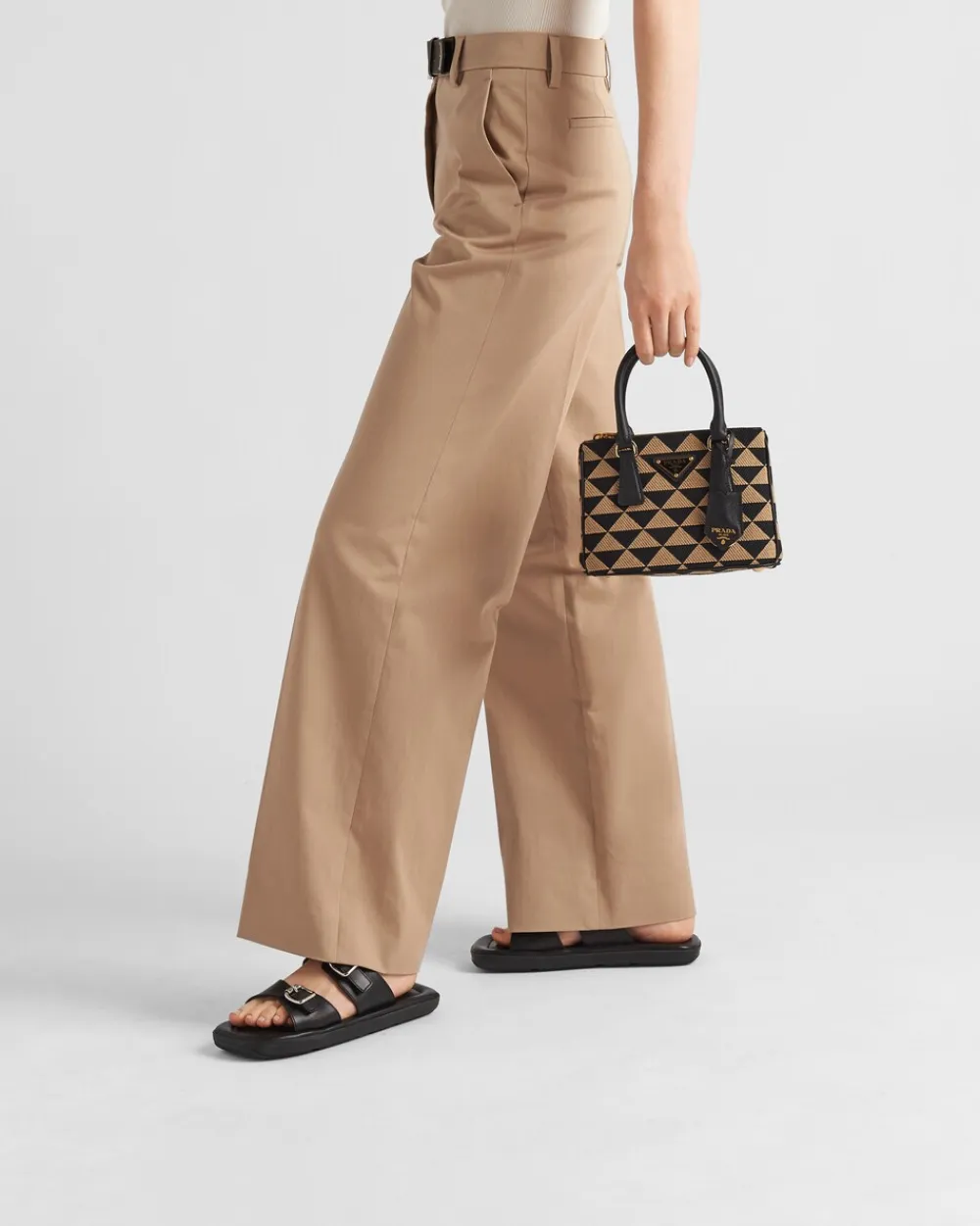 Mujer Prada PANTALONES LARGOS Y CORTOS^Pantalones De Gabardina