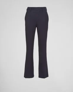 Mujer Prada PANTALONES LARGOS Y CORTOS^Pantalones De Gabardina