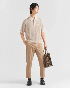 Hombre Prada PANTALONES Y BERMUDAS^Pantalones De Gabardina De Algodón