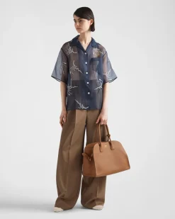Mujer Prada PANTALONES LARGOS Y CORTOS^Pantalones De Kid Mohair