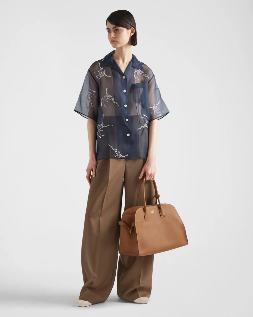 Mujer Prada PANTALONES LARGOS Y CORTOS^Pantalones De Kid Mohair