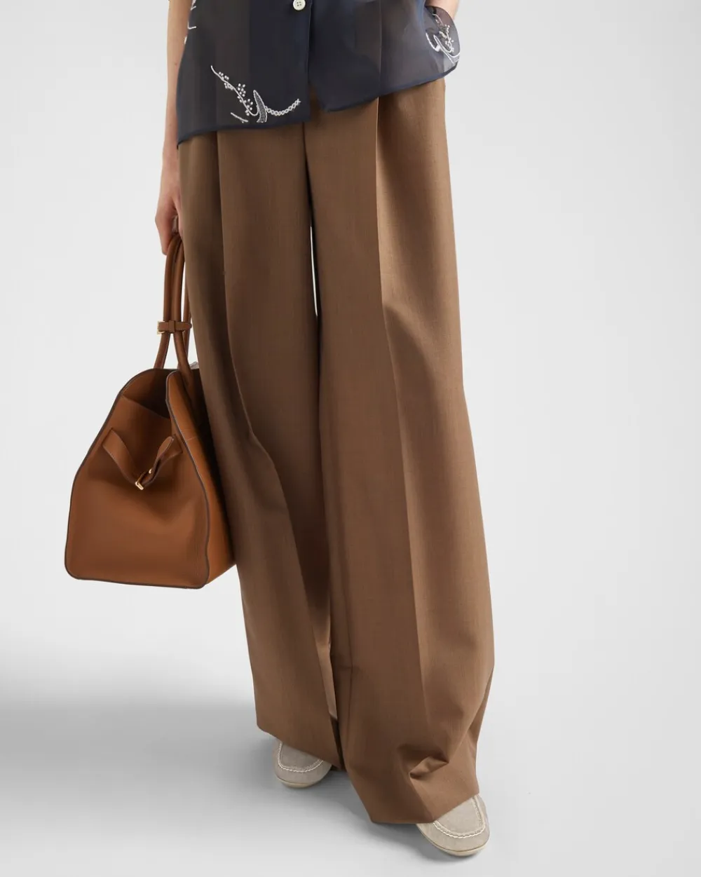 Mujer Prada PANTALONES LARGOS Y CORTOS^Pantalones De Kid Mohair