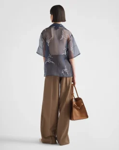 Mujer Prada PANTALONES LARGOS Y CORTOS^Pantalones De Kid Mohair