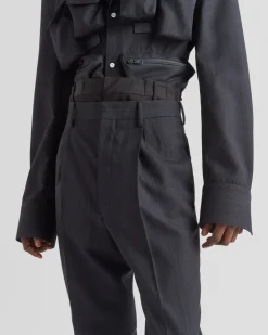Hombre Prada PANTALONES Y BERMUDAS^Pantalones De Lana