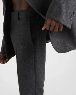 Hombre Prada PANTALONES Y BERMUDAS^Pantalones De Lana
