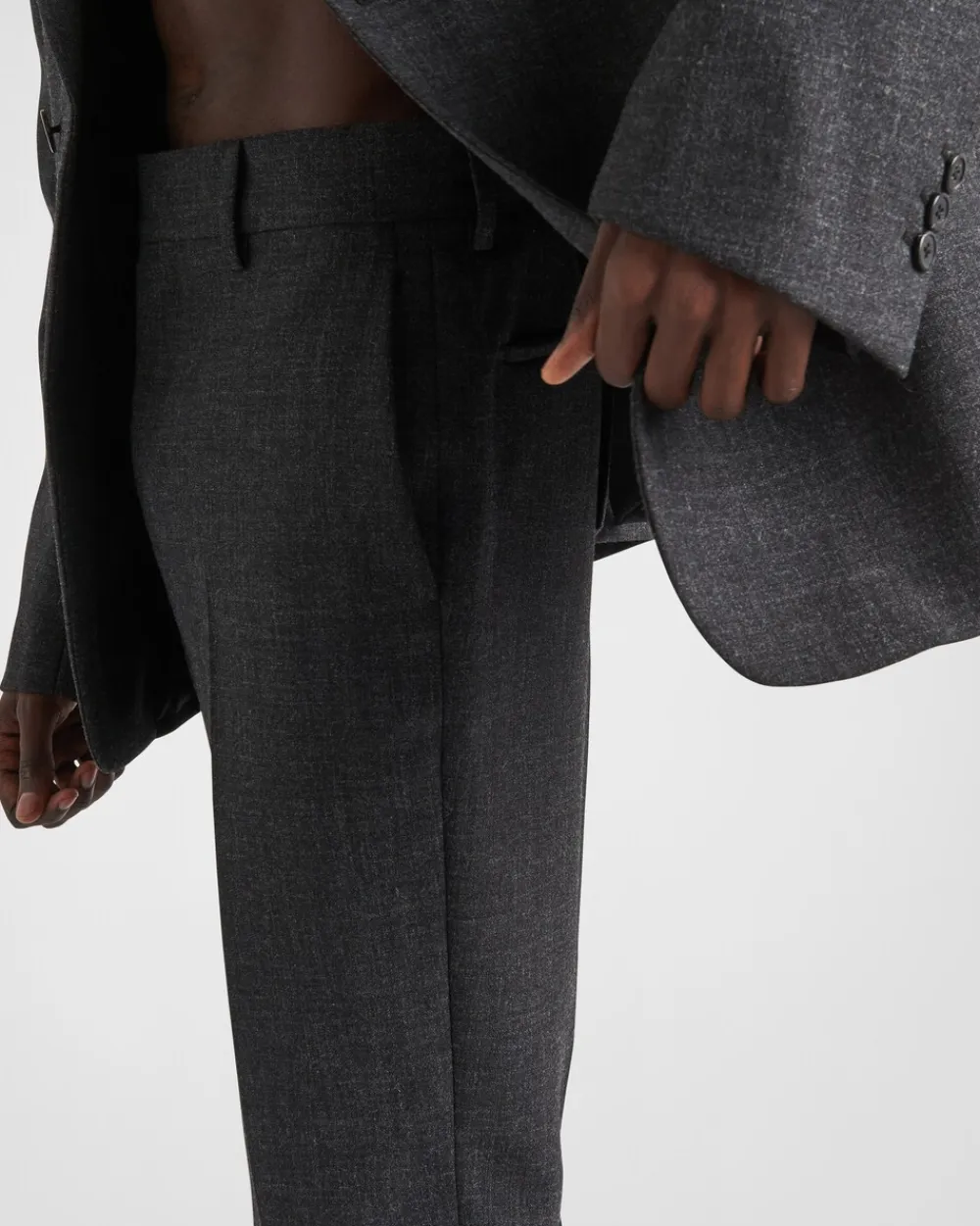 Hombre Prada PANTALONES Y BERMUDAS^Pantalones De Lana