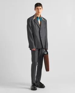 Hombre Prada PANTALONES Y BERMUDAS^Pantalones De Lana