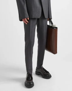 Hombre Prada PANTALONES Y BERMUDAS^Pantalones De Lana