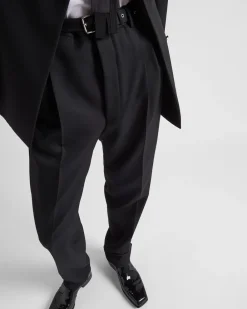 Hombre Prada PANTALONES Y BERMUDAS^Pantalones De Lana