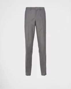 Hombre Prada PANTALONES Y BERMUDAS^Pantalones De Lana Mohair