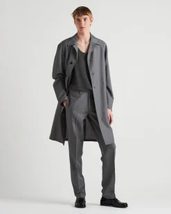 Hombre Prada PANTALONES Y BERMUDAS^Pantalones De Lana Mohair