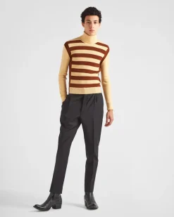 Hombre Prada PANTALONES Y BERMUDAS^Pantalones De Lana Mohair