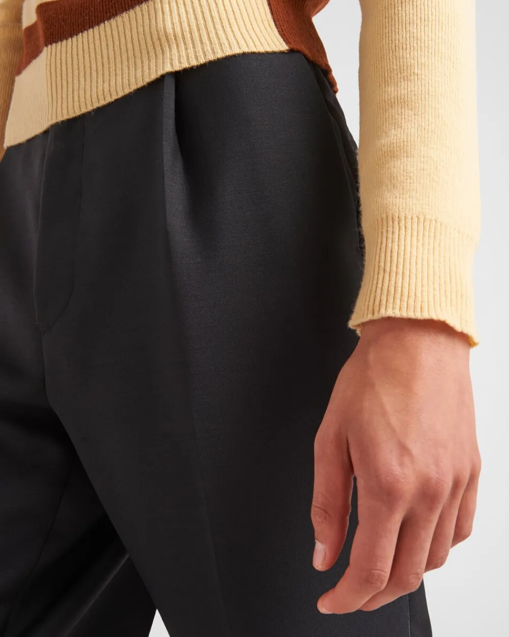 Hombre Prada PANTALONES Y BERMUDAS^Pantalones De Lana Mohair