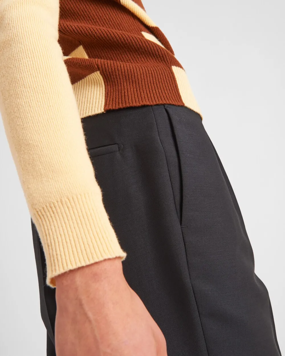 Hombre Prada PANTALONES Y BERMUDAS^Pantalones De Lana Mohair