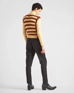 Hombre Prada PANTALONES Y BERMUDAS^Pantalones De Lana Mohair