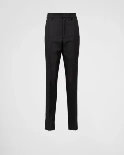 Hombre Prada PANTALONES Y BERMUDAS^Pantalones De Lana Y Mohair