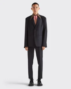 Hombre Prada PANTALONES Y BERMUDAS^Pantalones De Lana Y Mohair