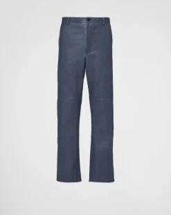 Hombre Prada ROPA DE PIEL^Pantalones De Napa