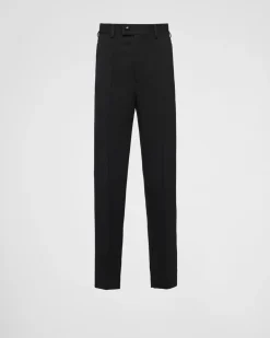 Hombre Prada PANTALONES Y BERMUDAS^Pantalones De Natté Elástico