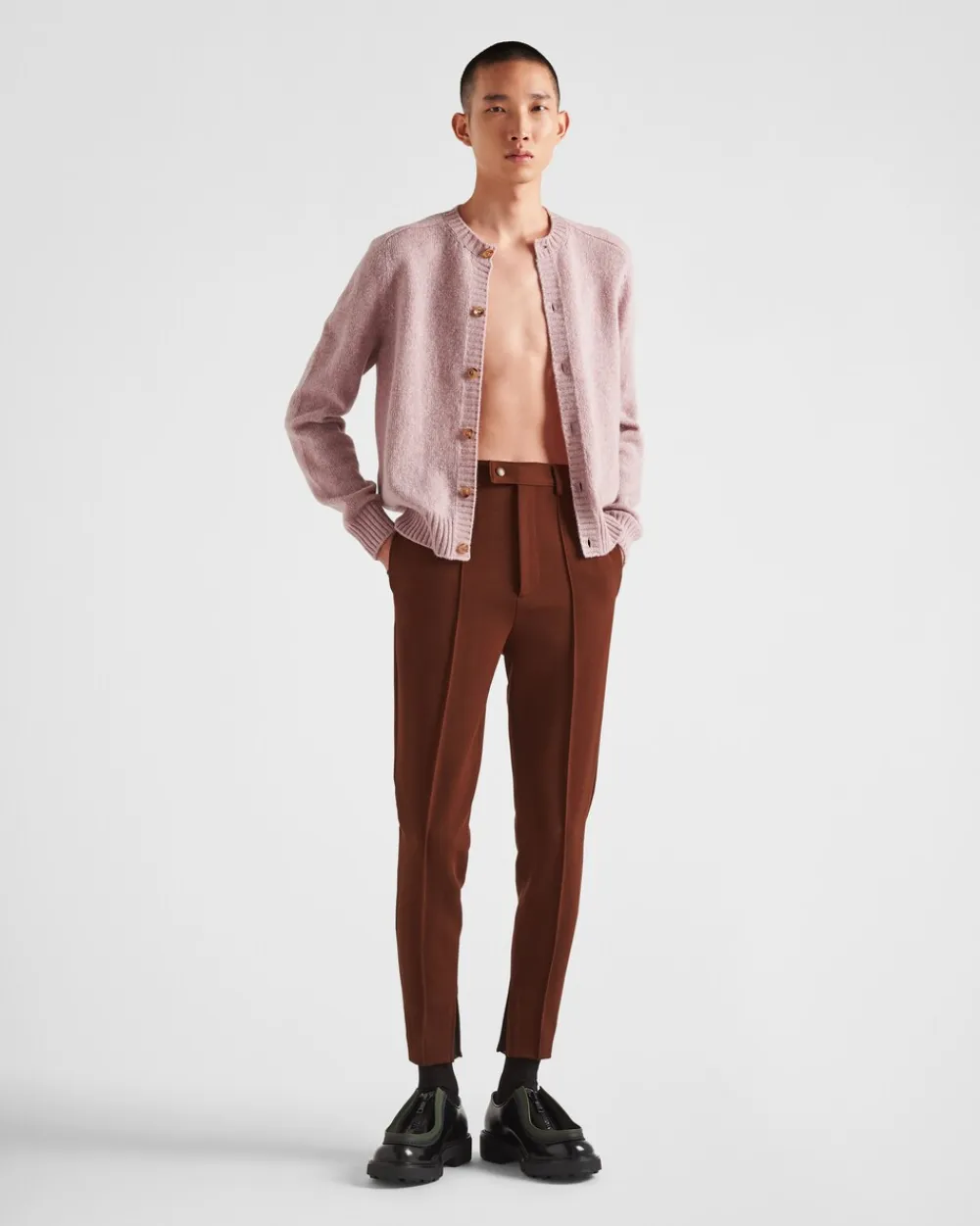 Hombre Prada PANTALONES Y BERMUDAS^Pantalones De Natté Elástico