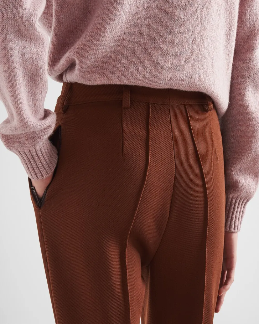 Hombre Prada PANTALONES Y BERMUDAS^Pantalones De Natté Elástico