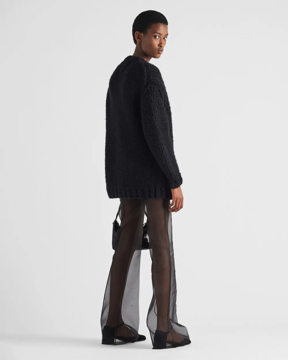 Mujer Prada PANTALONES LARGOS Y CORTOS^Pantalones De Organza