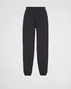 Mujer Prada ROPA^Pantalones De Pernera Ancha Bi-stretch Ligero