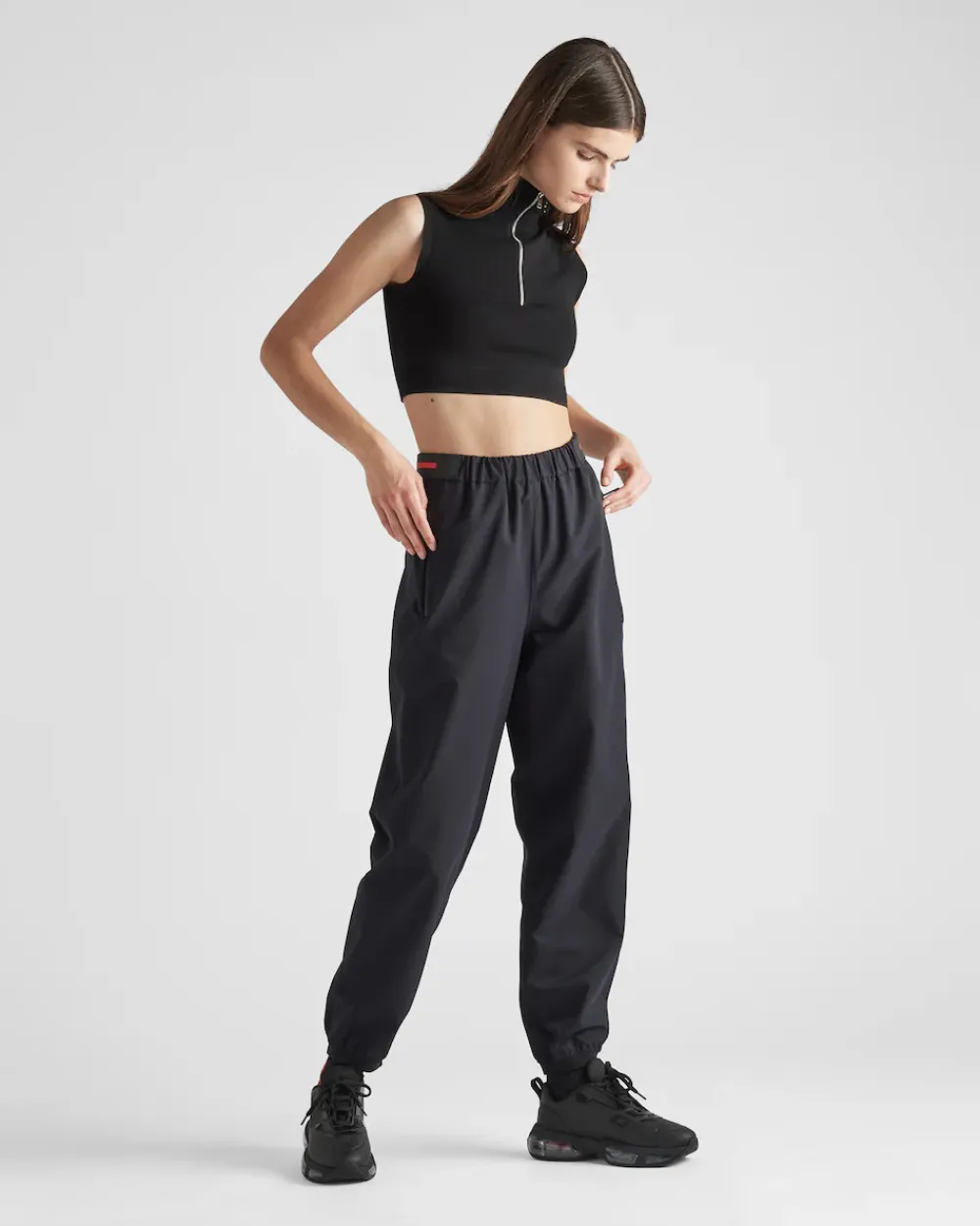 Mujer Prada ROPA^Pantalones De Pernera Ancha Bi-stretch Ligero