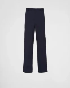 Hombre Prada PANTALONES Y BERMUDAS^Pantalones De Popelín Elástico