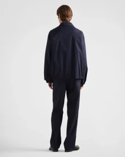 Hombre Prada PANTALONES Y BERMUDAS^Pantalones De Popelín Elástico