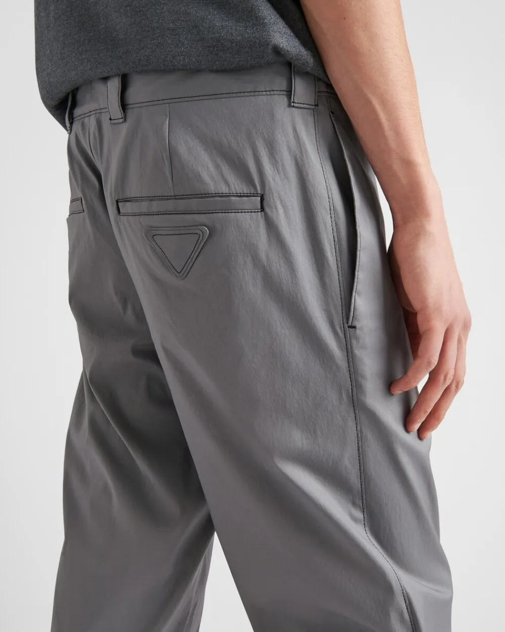 Hombre Prada PANTALONES Y BERMUDAS^Pantalones De Popelín Elástico