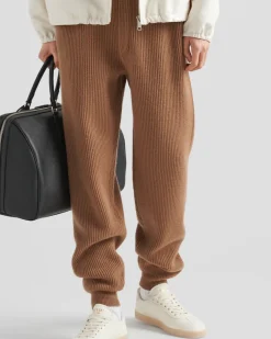 Hombre Prada TEJIDOS DE PUNTO^Pantalones Deportivos De Cachemir
