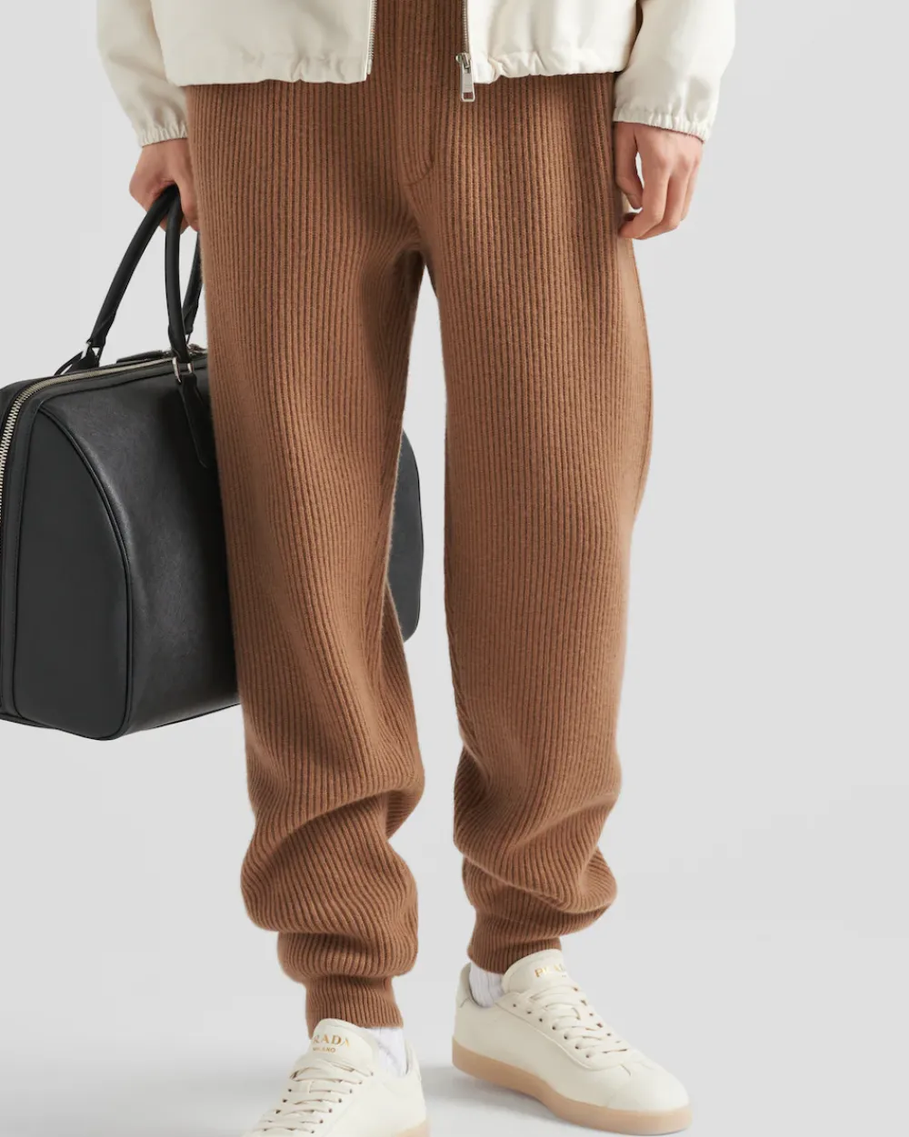 Hombre Prada TEJIDOS DE PUNTO^Pantalones Deportivos De Cachemir