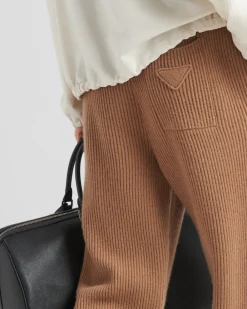 Hombre Prada TEJIDOS DE PUNTO^Pantalones Deportivos De Cachemir