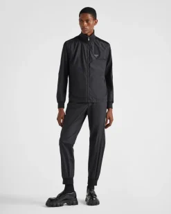 Hombre Prada PANTALONES Y BERMUDAS^Pantalones Deportivos De Mezcla De Seda