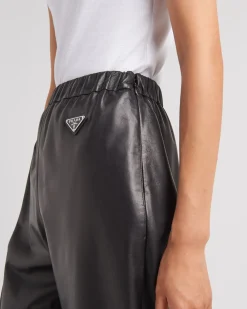Mujer Prada ROPA DE PIEL^Pantalones Deportivos En Napa