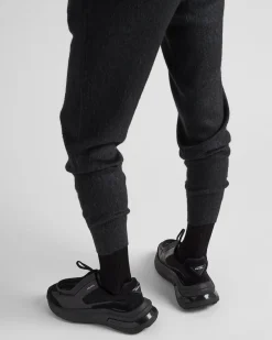 Hombre Prada PANTALONES Y BERMUDAS^Pantalones De Punto De Cachemir Y Seda