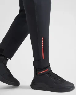 Hombre Prada ROPA^Pantalones De Punto Doble Reciclado
