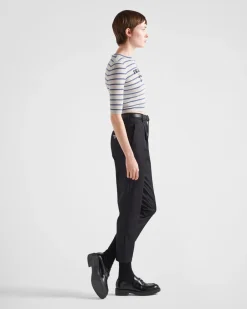 Mujer Prada COLECCIÓN FEMENINA|PANTALONES LARGOS Y CORTOS^Pantalones De Re-nylon