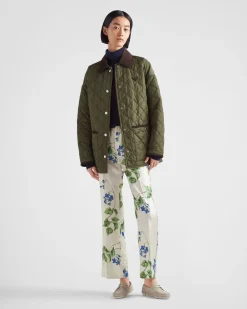Mujer Prada PANTALONES LARGOS Y CORTOS^Pantalones De Sarga Estampados